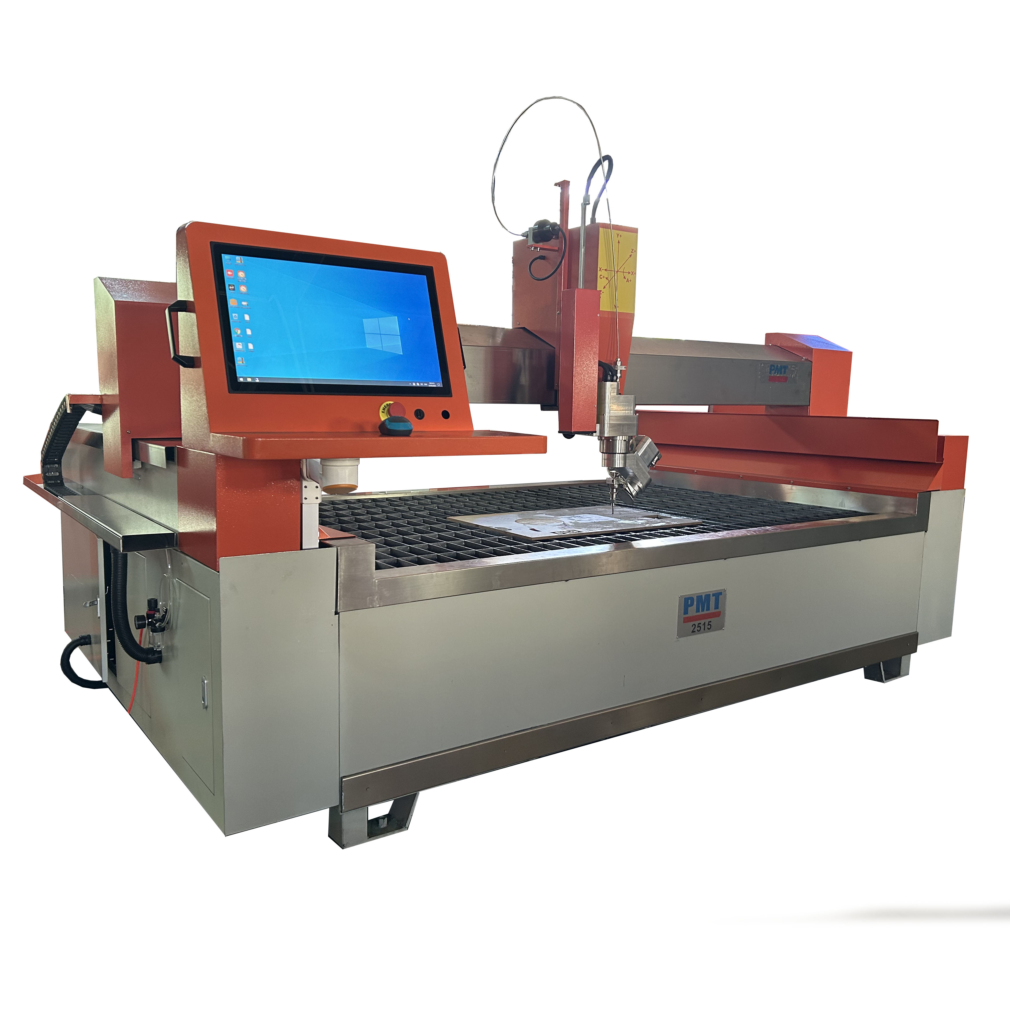 Small Size CNC Water Jet Cutting Machine 5 Axis 45 Degrees Waterjet Cutting Machine