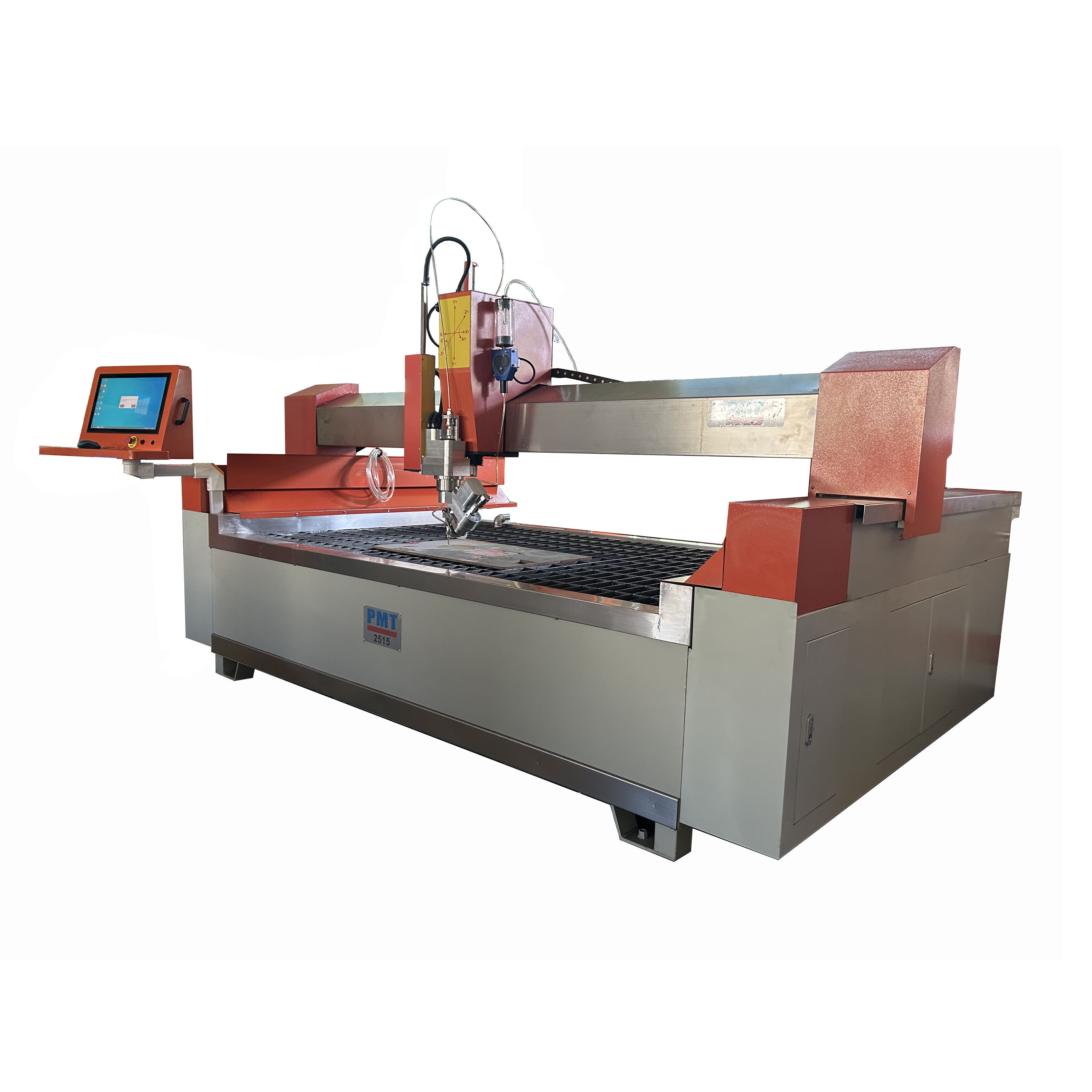 Small Size CNC Water Jet Cutting Machine 5 Axis 45 Degrees Waterjet Cutting Machine