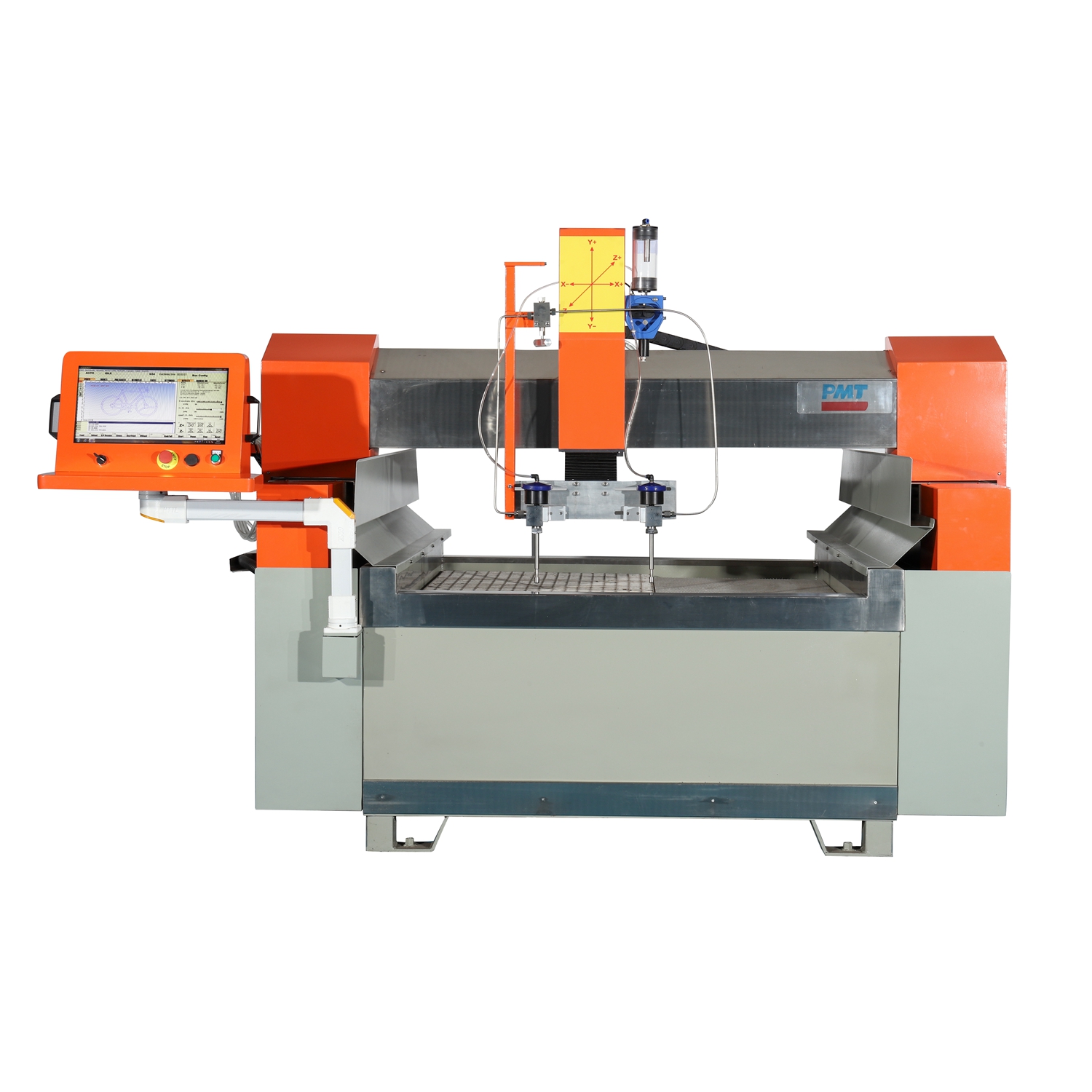 Small Size 3 Axis Cutting Head Double Heads Waterjet Cutting Machine