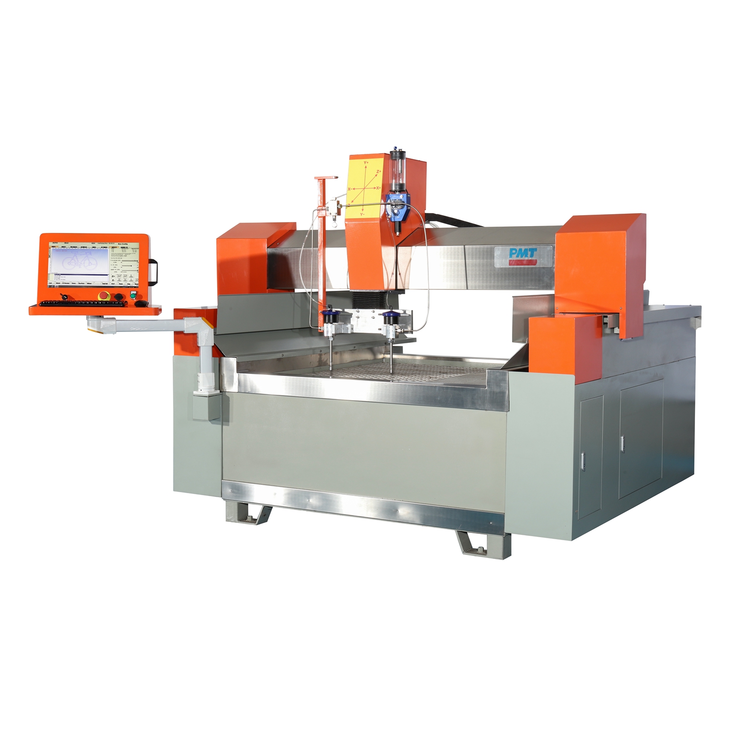 Small Size 3 Axis Cutting Head Double Heads Waterjet Cutting Machine