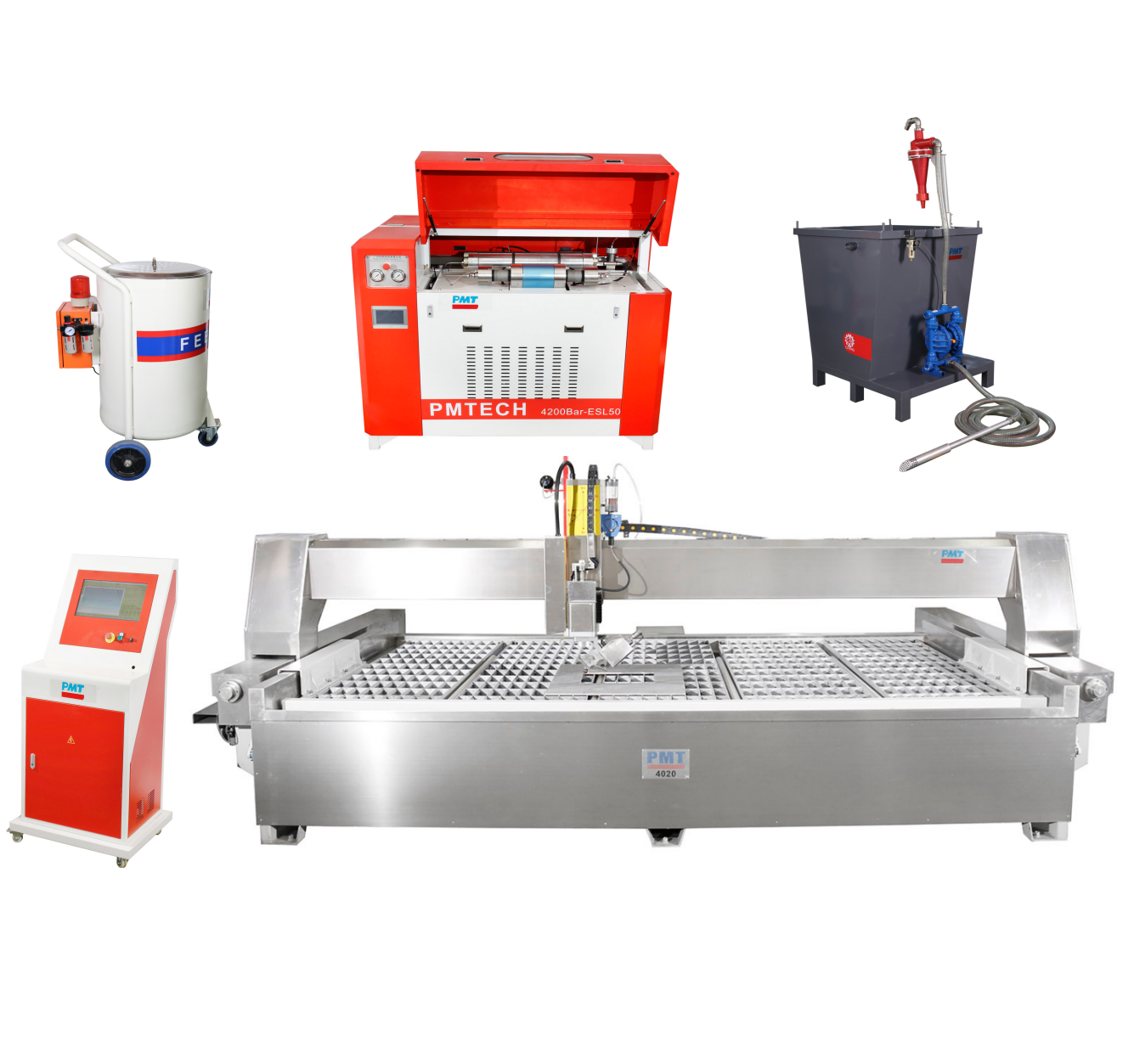 Full Protected 4000Bar 45 Degree Waterjet Cutting Machine for Mental,glass,ceramic Cutting