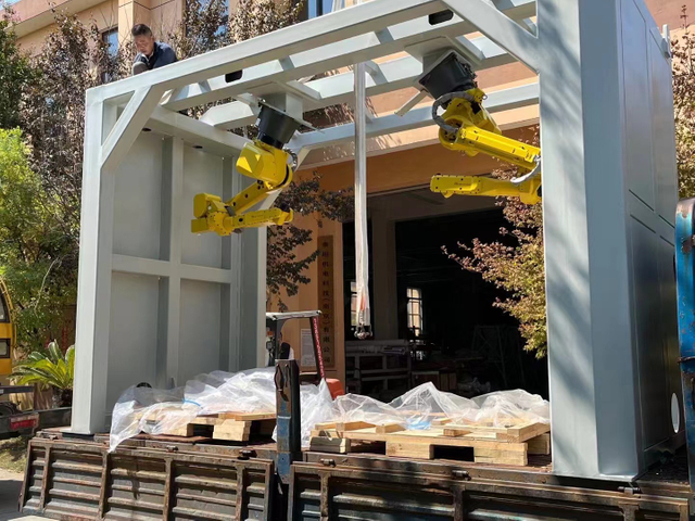 Ceiling Triple Robot Robort Waterjet System with 5000bar High Pressure Pump 