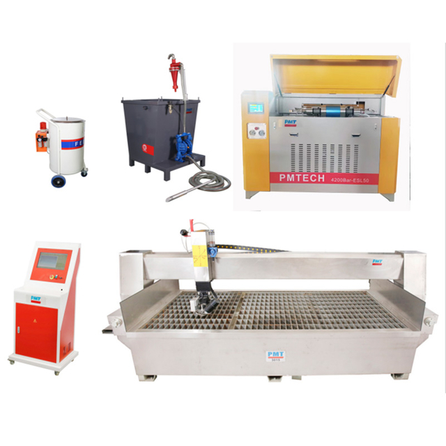 Color Customization Yellow AC 5 Axis Waterjet Cutting Machine 